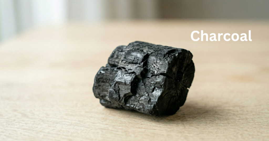 charcoal used for smoky flavor in dal makhani