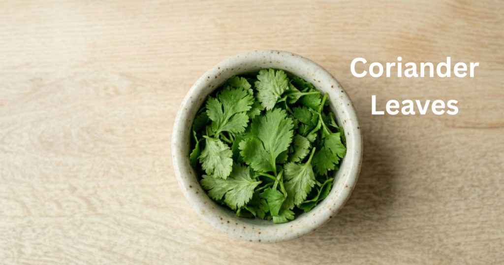 coriander leaves for dal makhani garnish