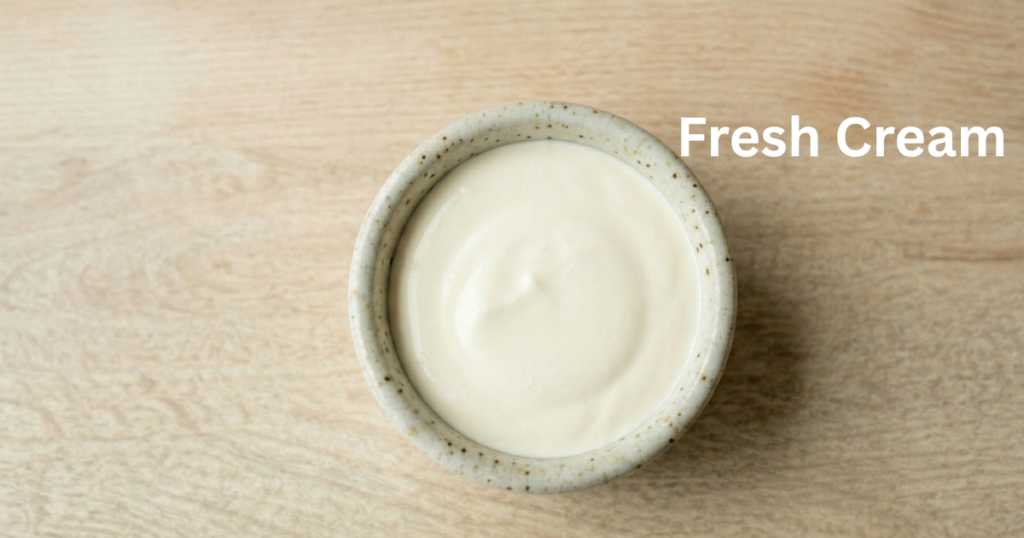 fresh cream used in dal makhani