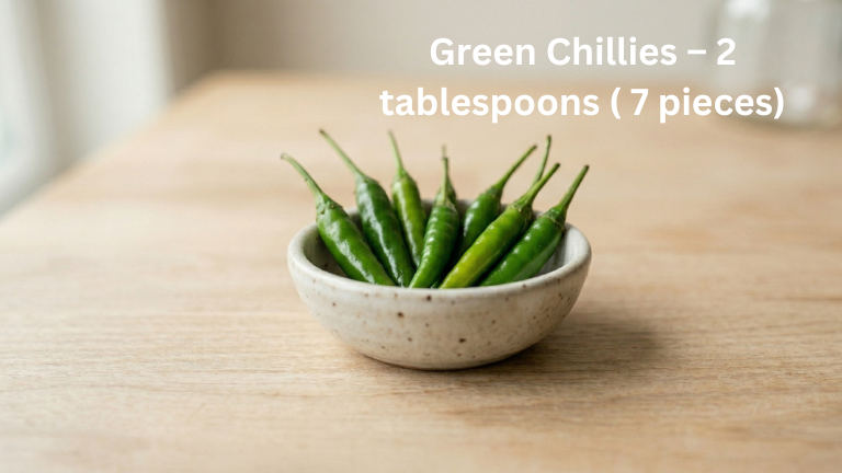 green chillies used in dal makhani recipe